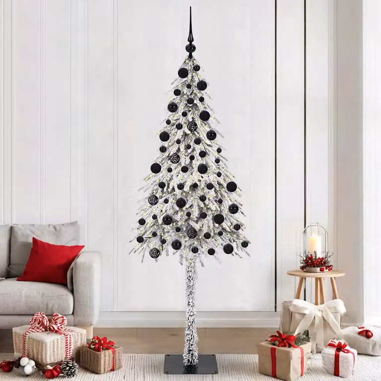 vidaXL Albero di Natale con 300 LED Bianco 210 cm PE e Acciaio