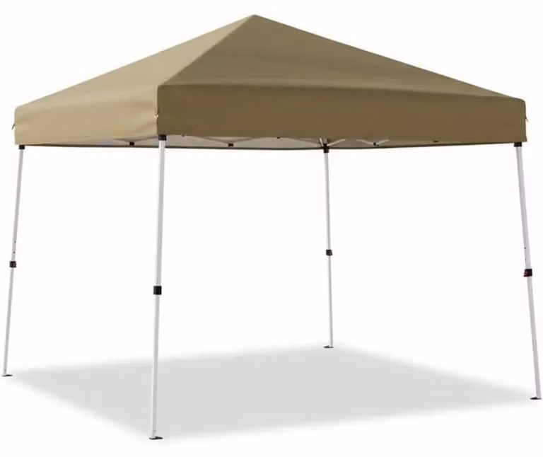 Tenda pop-up pieghevole - 3 x 3 metri - Ideale per il giardino - Montaggio rapido e automatico - Tessuto Oxford in poliestere 600D con protezione UV - Struttura in alluminio - Adatta per 5-8 persone - Colore kaki