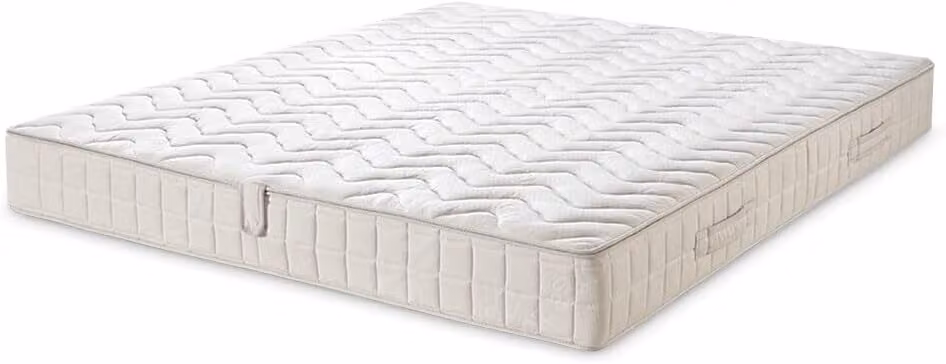Letti Moderni Materasso in Lattice Natura 150x200 Altezza 20 cm Grado di compattezza H2 medio-firm RG75 Nucleo a 3 strati, 7 zone Oeko-Tex