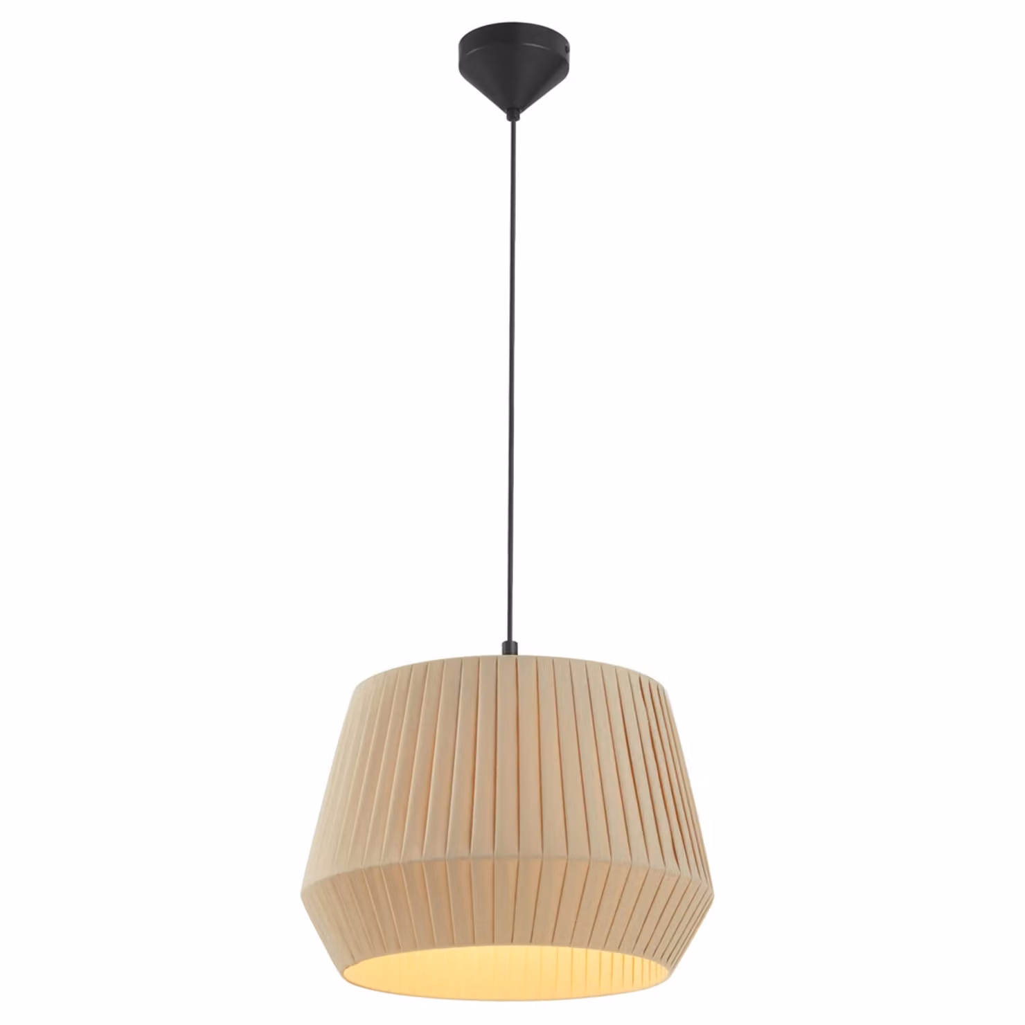 Lampada a sospensione Dicte Lampada a sospensione Ø 40 cm Beige/nero