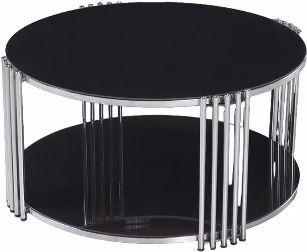 Couchtisch Elegantes Schwarz Luxus Design Metall Möbel Wohnzimmer Couchtische