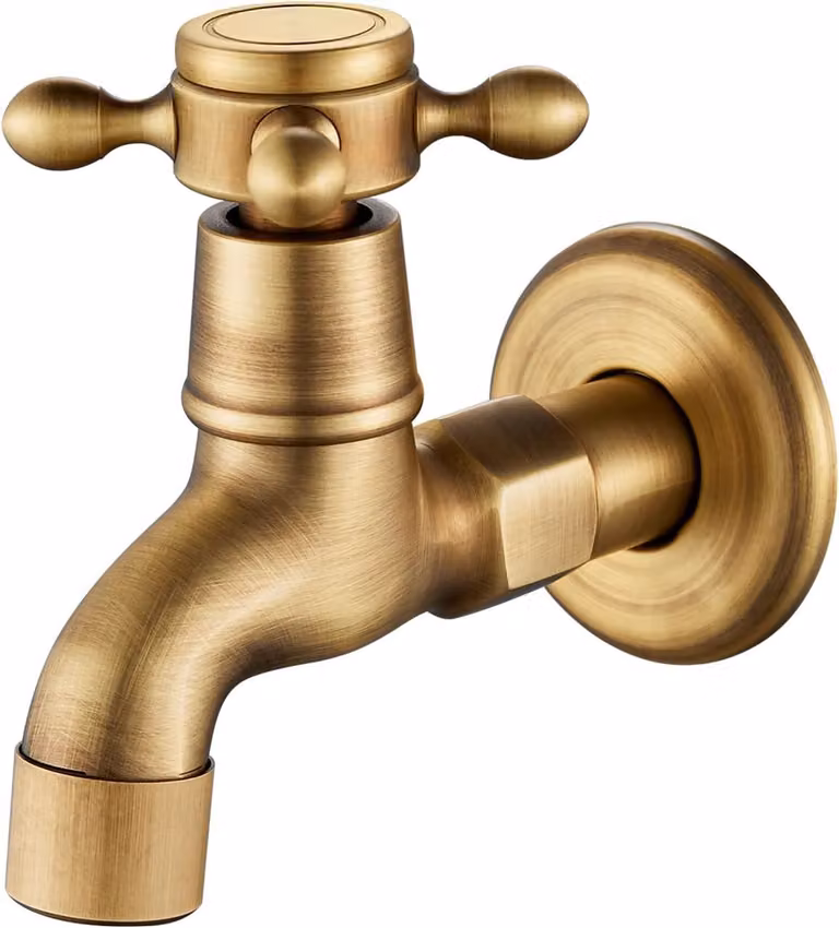 Miscelatore per lavabo, da montare a parete, in ottone, 1 pezzo, per bagno