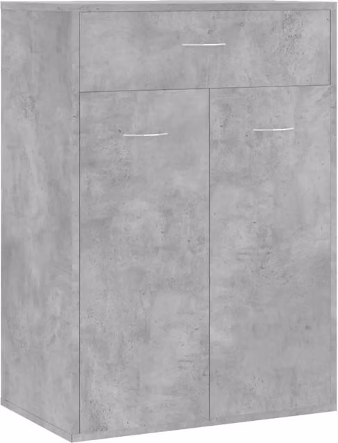 Scarpiera | Mobile per scarpe Grigio Cemento 60x35x84 cm in Legno Multistrato
