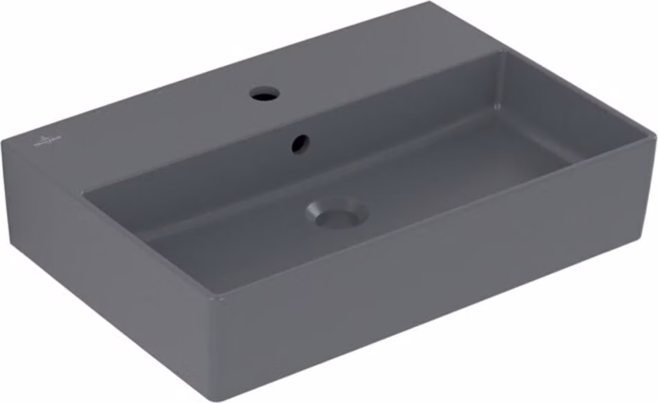 Villeroy & Boch Memento 2.0 lavabo mural, 1 trou pour robinet, avec trop-plein, poncé, 600x420mm, 4A226GI4, 4A226GI4