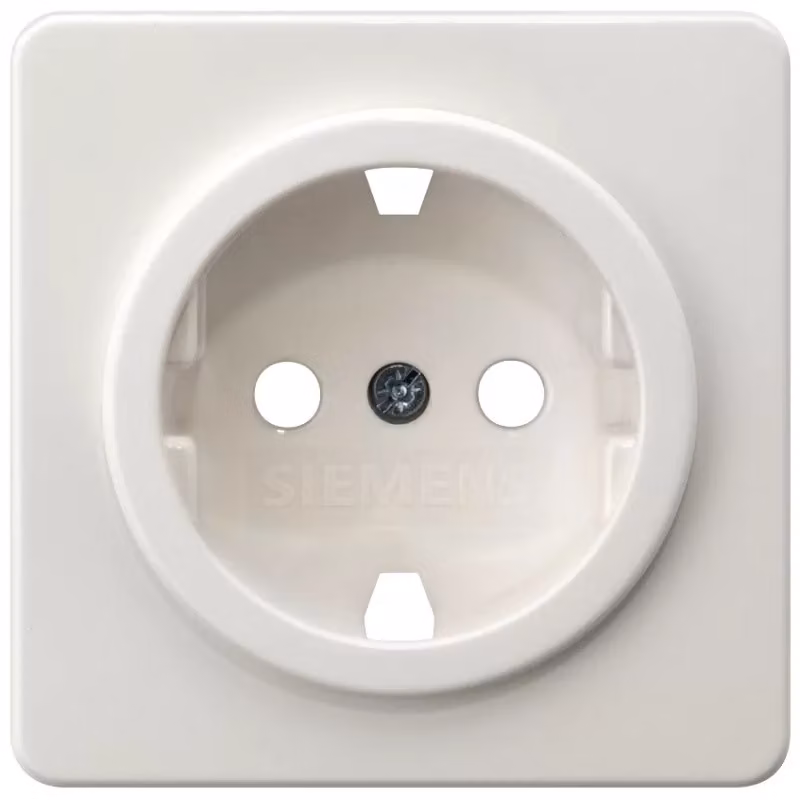 SIEMENS DELTA profil 5UH1047 65x65mm per presa Schuko bianco titanio