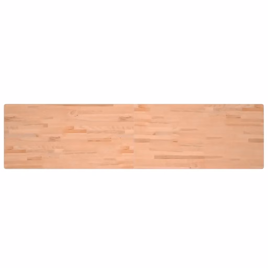 Piano per scrivania in legno massello di faggio color marrone vidaXL L 220 x P 55 x H 2,5 cm – 2