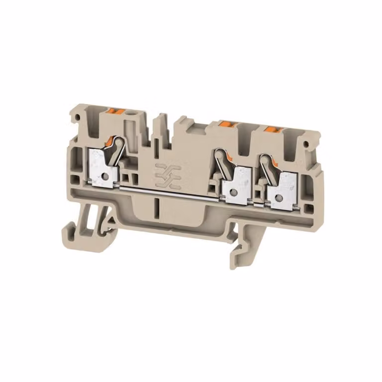 Morsetto passante 0,14-2,5 mm², beige - Morsetto di alimentazione A3C 2.5