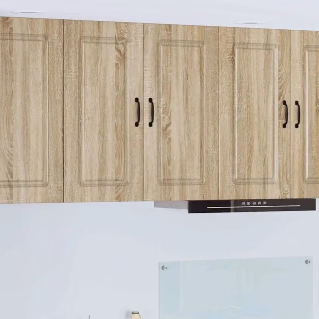 Mobile da cucina a parete vidaXL con ante a battente e ripiani interni, colore marrone legno, L 80 x P 31 x H 80 cm