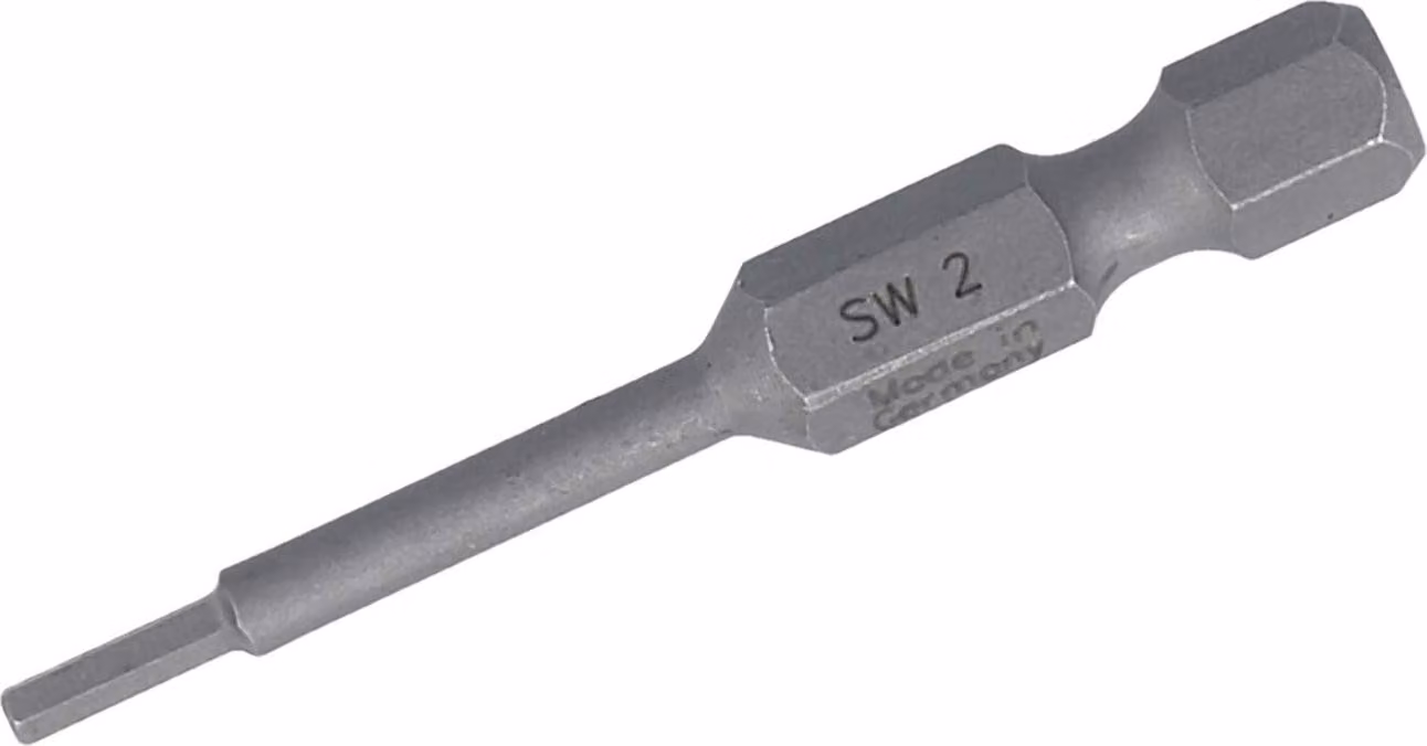 Chiave a Esagono HARTING con adattatore da 1/4" per viti assiali, misura SW2 - 1 pezzo