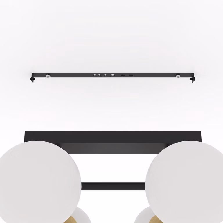 EGLO Paz, 6 lampadine, E14, IP20, nero, bianco