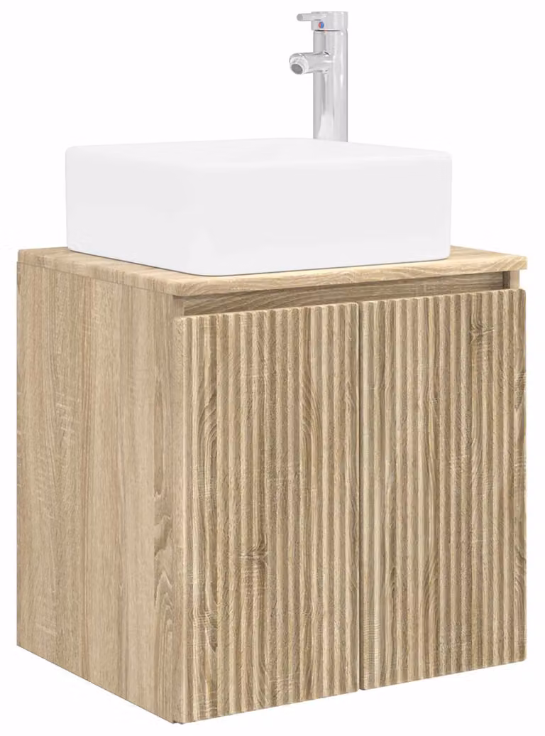 Mobile Lavabo da Parete Rovere Sonoma 49,5 x 41 x 63 cm