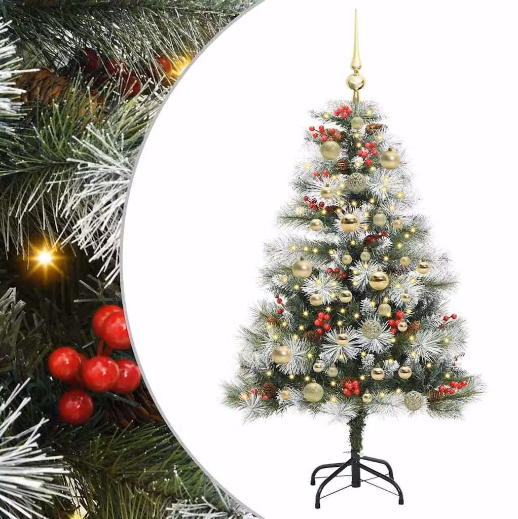 Albero di Natale artificiale, colore verde, altezza 120 cm