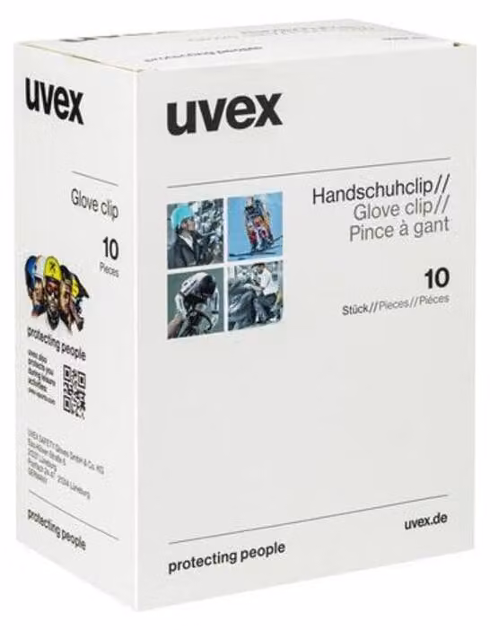 uvex, accessorio per guanti, clip 60479, taglia M, confezione da 10 pezzi