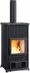 Stufa a legna Nordica Concita 16 Steel Black 11,8kW in acciaio nero classe 5 stelle