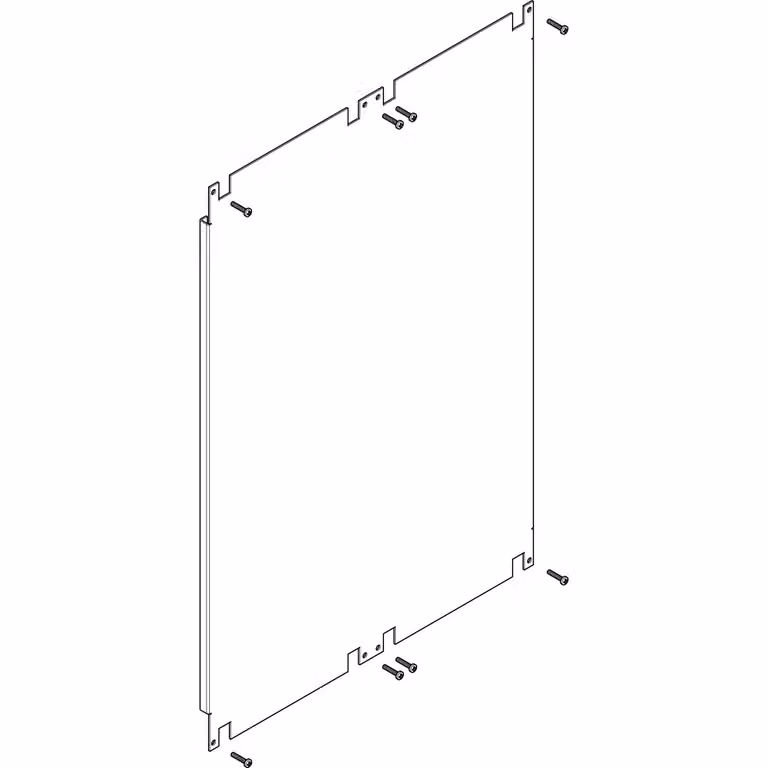 Pannello di montaggio ABN a 2 scomparti, larghezza standard, altezza 5 PMF250N