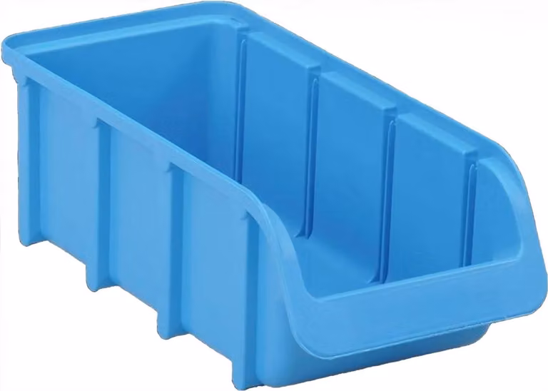 hünersdorff 682300 Sichtlagerkasten Größe 2/L 1,0 l blau