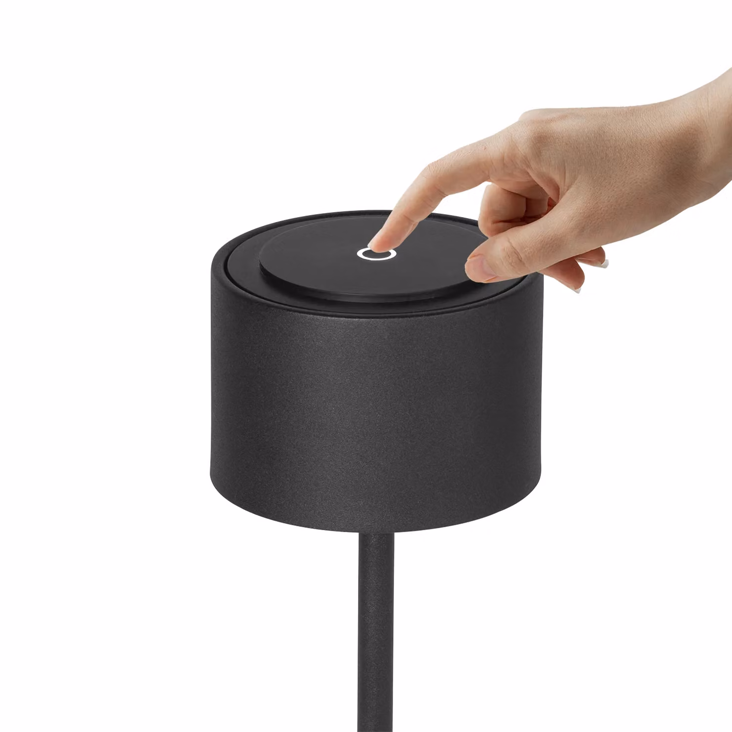 DICTROLUX Lampada LED Nausica Black Dimmerabile con Touch Control, H 37 cm, Diametro: 10,5 cm – 2