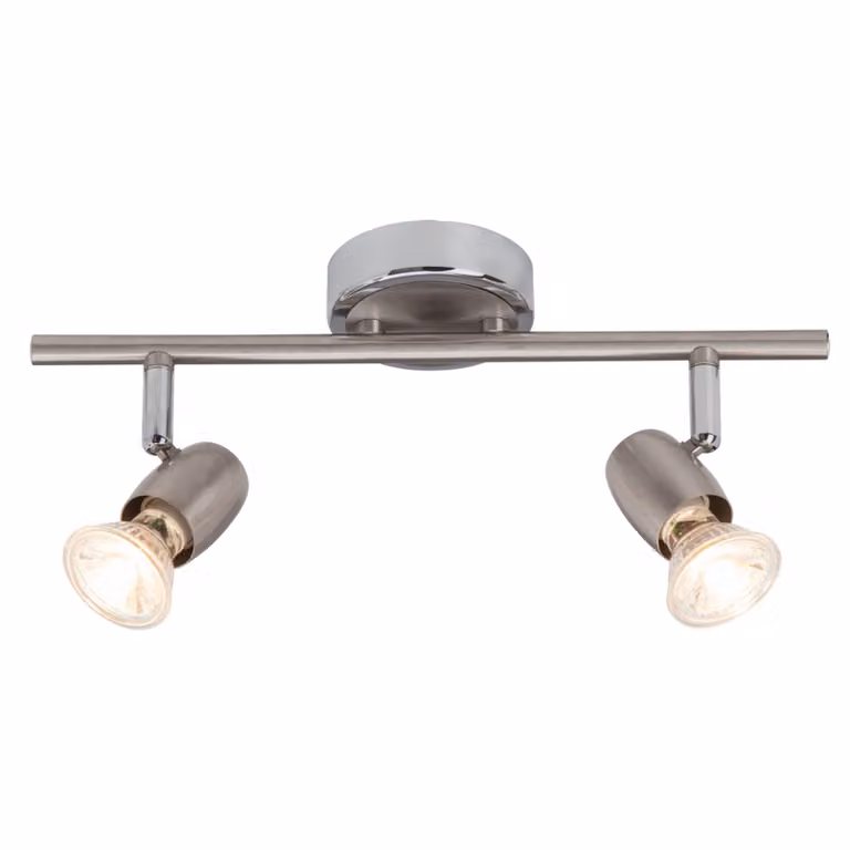 Wesley LED faretto tubo 2flg ferro/cromo