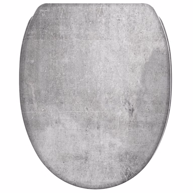 Sedile WC SANILO® con chiusura ammortizzata e chiusura rapida, colore cemento; coperchio WC direttamente dal produttore, coperchio per WC, sedile WC, coperchio per WC, sedile per WC