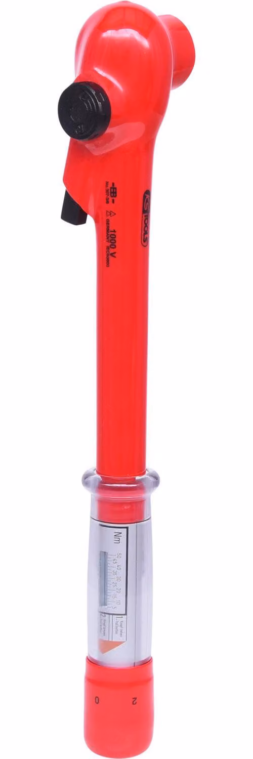 KS TOOLS Chiave dinamometrica da 3/8" con isolamento protettivo e testa a cricchetto reversibile 5-50Nm - 117.3810