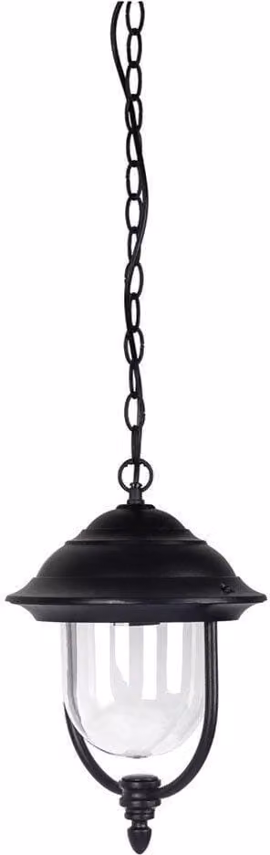 V-TAC VT-850 Portalampada pendente lanterna da giardino alluminio nero per lampada 1xE27 IP44 - sku 7529