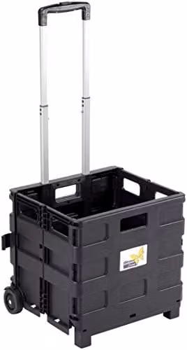 Carrello Pieghevole in Alluminio e Plastica - 87x33x38cm
