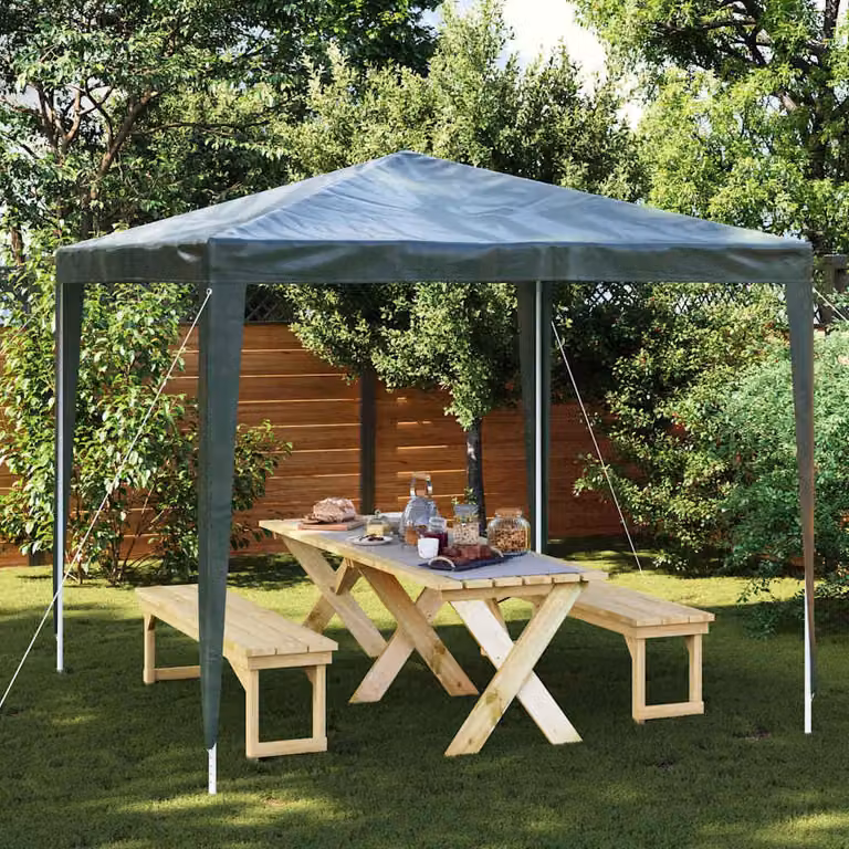 vidaXL Gazebo Professionale Verde L/P: 250 x 250 cm, H: 240 cm