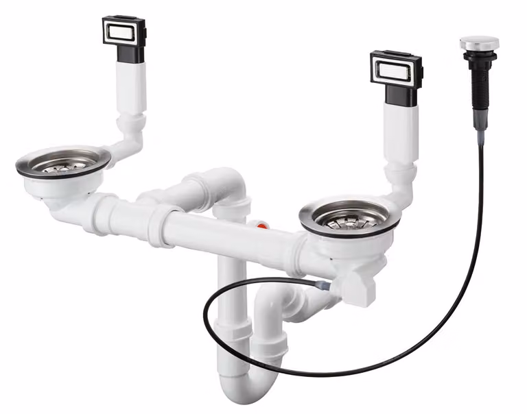 HG set di scarico e troppopieno BSO con funzionamento a eccentrico 370 x 370 D15-11