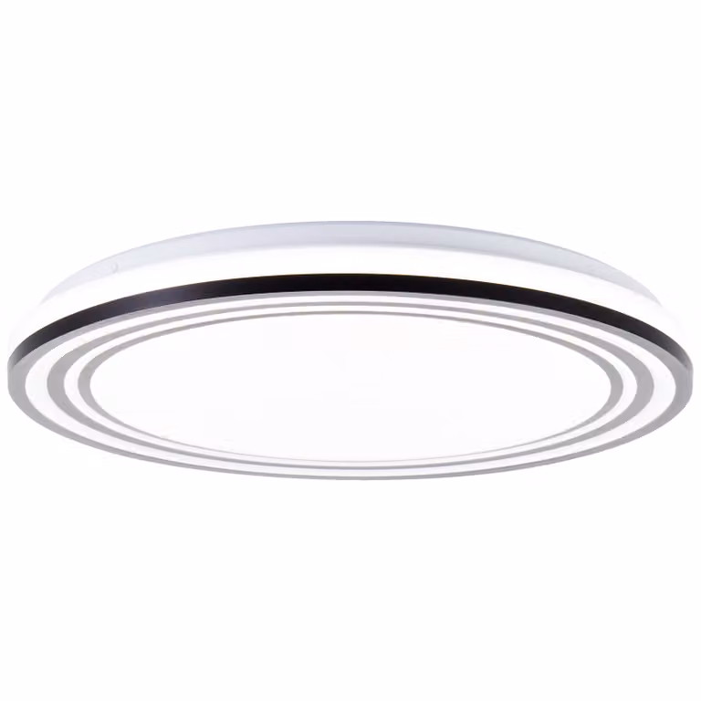 Lampada da soffitto a LED, Ø 49 cm, 5500 lumen, dimmerabile, CCT, bianco/nero