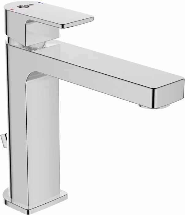 Miscelatore IS per lavabo Edge, Grande Slim, 5 l/min., con scarico, uscita 138 mm, cromo