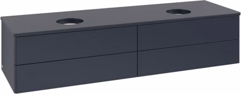 V&B Mobiletto senza struttura frontale, con illuminazione Antao 160x50cm, WBP colore Lac, md bl. m Lac
