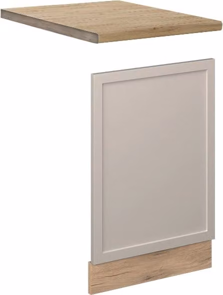 Pannello frontale Fame-Line Vicco Grigio Beige e Rovere dorato, Larghezza: 45 cm