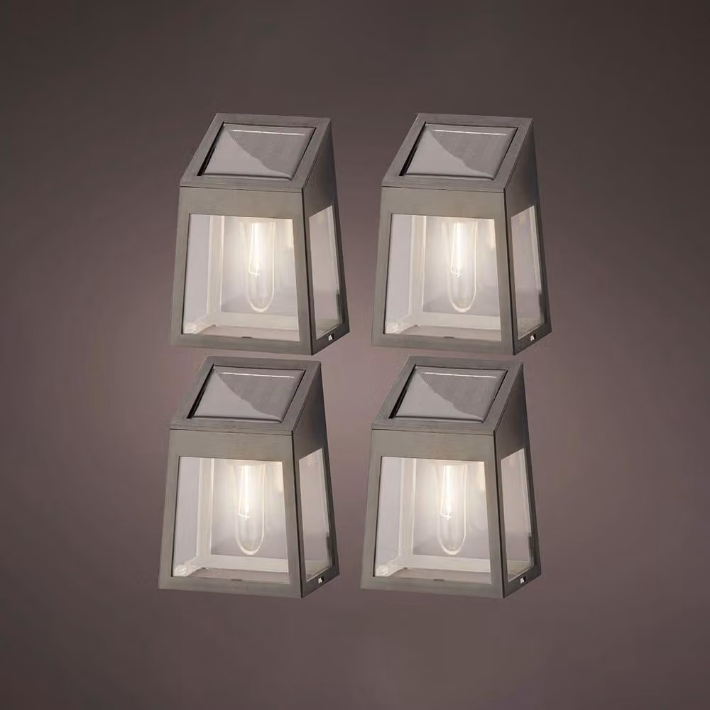 Set di 4 luci da parete a led solare 898174