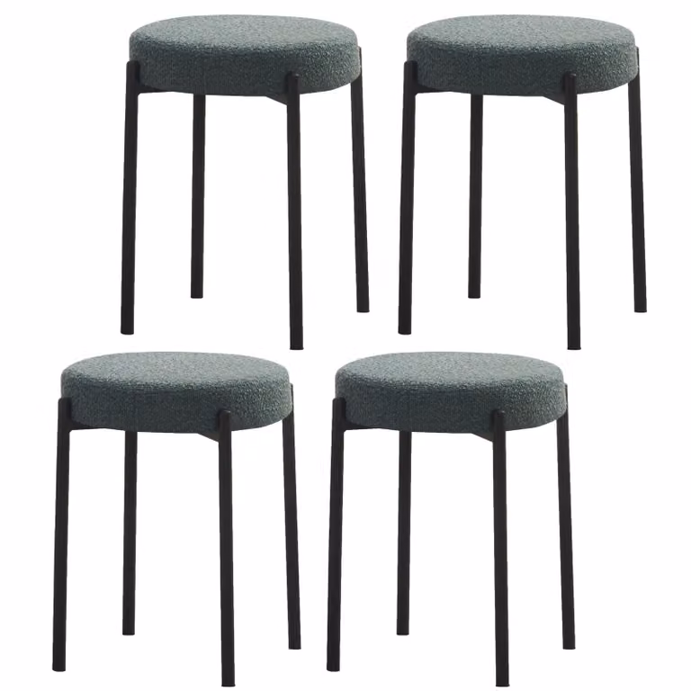 CasaDolce Klappstuhl LAVIANA, set di 4, seduta rivestita in tessuto verde, diametro 38 x 49,5 cm, già assemblato