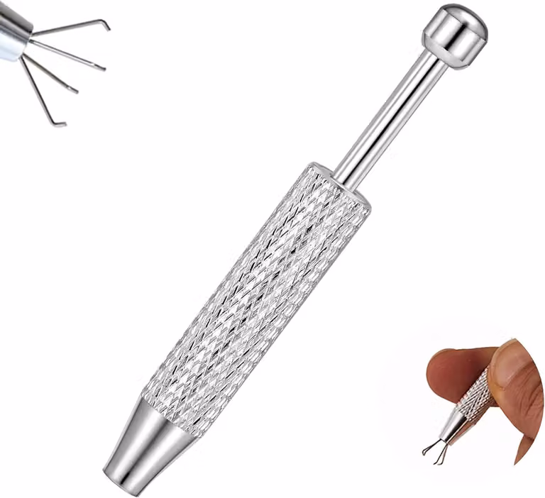 Set di strumenti per piercing, composto da 13 pezzi, in acciaio inossidabile, adatto per piercing di calibro 14G, 16G e 18G. Accessori per piercing