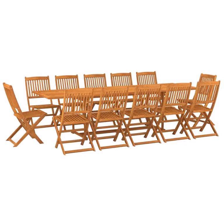 SYFAX™ Set da Pranzo da Giardino 13 pz 280x90x75 cm Massello di Acacia