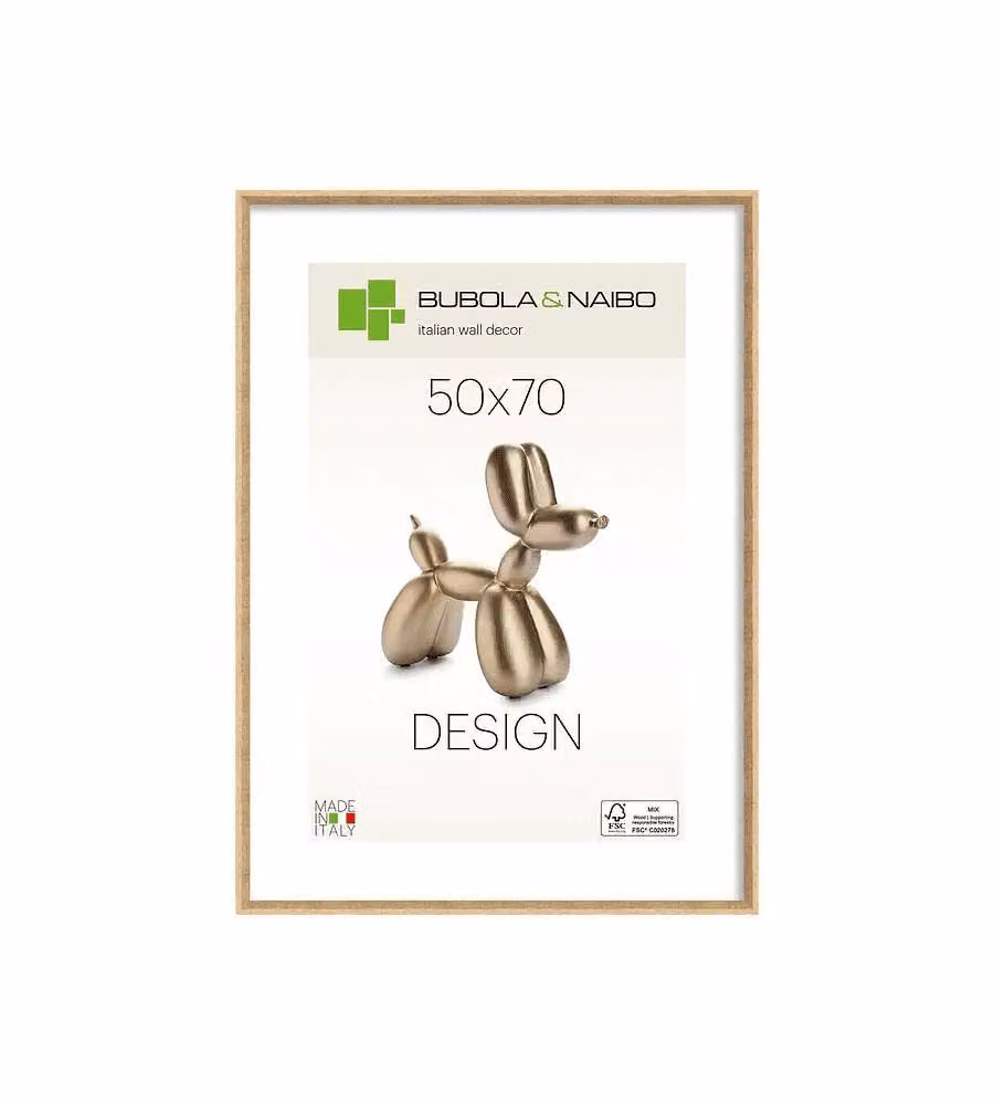 Cornice Olinda 50x70 cm in Legno Quercia per Foto e Poster