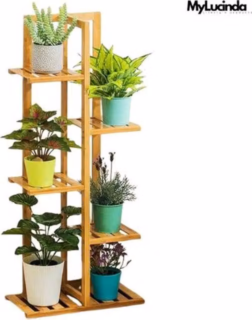Supporto per piante in bamboo MyLucinda marrone per interni ed esterni, Altezza: 40 cm