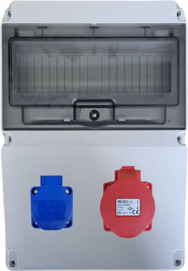 Quadro elettrico IP44, quadro di distribuzione, quadro fusibili 1x 230 V IP44 _1x 16 A IP44_Senza_Senza _40203505_Senza cavi