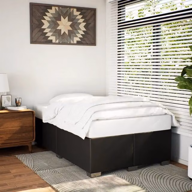 Giroletto-Struttura Letto Nero 120x200 cm in Similpelle 449214