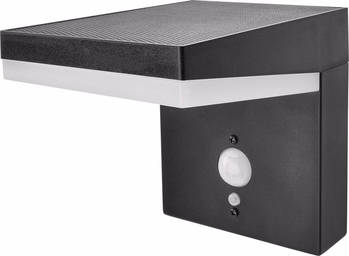 EMOS Applique LED solare VEREA con rilevatore di movimento per casa e giardino, impermeabile, 460 lm, bianco caldo, in alluminio per montaggio a parete, ZGK044S