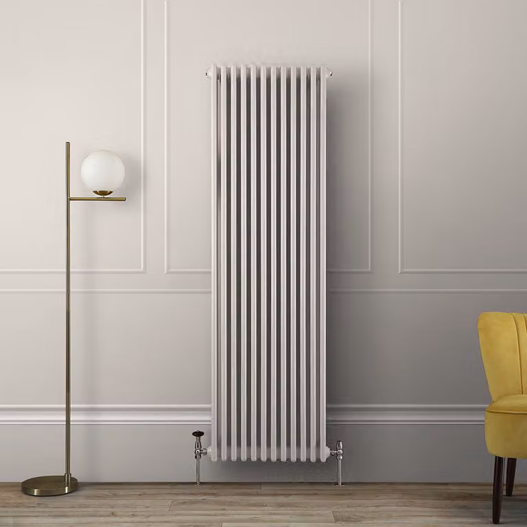 Radiatore di Design Verticale Tradizionale Triplo - Bianco - 1800 x 560 x 100mm