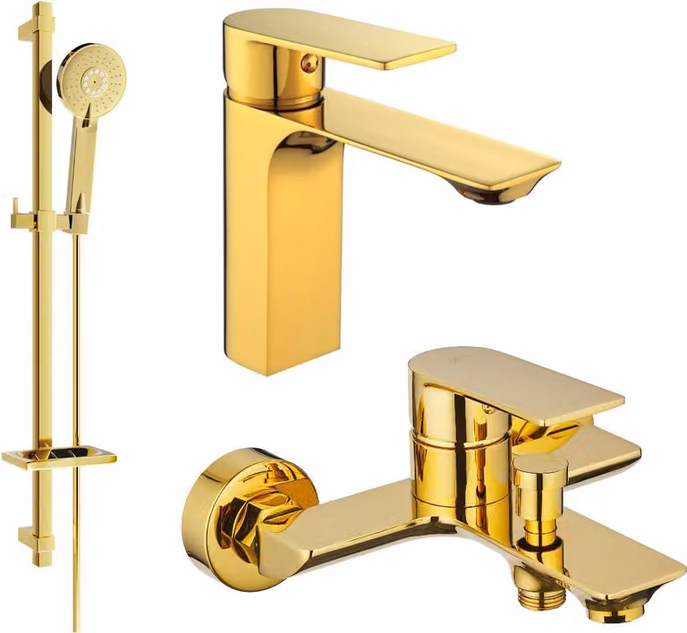 Mexen Alexa DQ40 set da bagno, oro - 71203DQ40-50