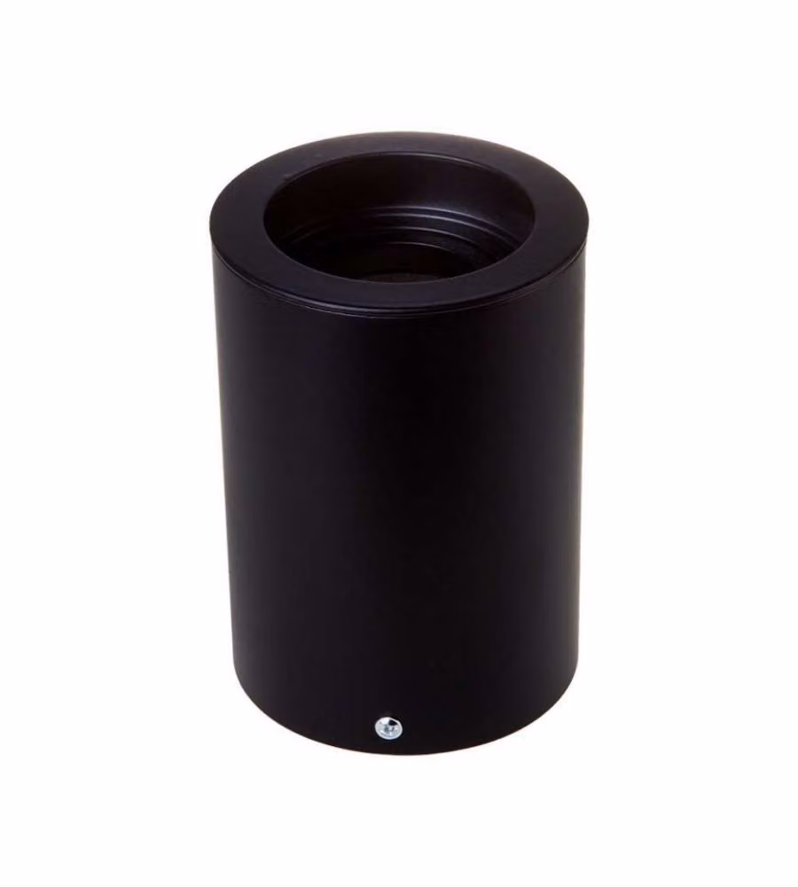Portafaretto LED Montaggio a Plafone Rotondo GU10 e GU5.3 (MR16) Colore Nero Orientabile