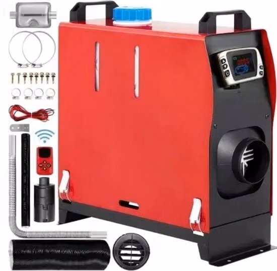 Riscaldatore per auto 12V - Riscaldamento diesel - Riscaldatore a stantuffo - 8KW - Riscaldamento per auto - 5L