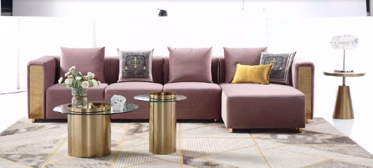 Ecksofa L-Form Sofa Couch Design Couchen Polster Textil Modern Eck Garnitur