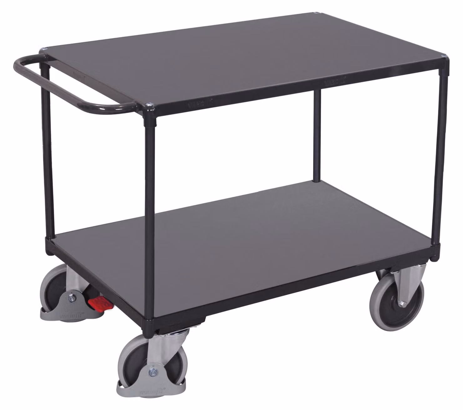 Carrello da tavolo pesante con 2 ripiani RAL 7016 sw-800.500/AG, 9900069150