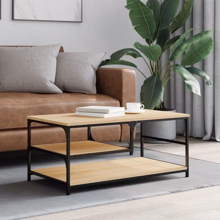 Maison Exclusive - Tavolino Sonoma in rovere 90x49x40 cm Materiale ligneo