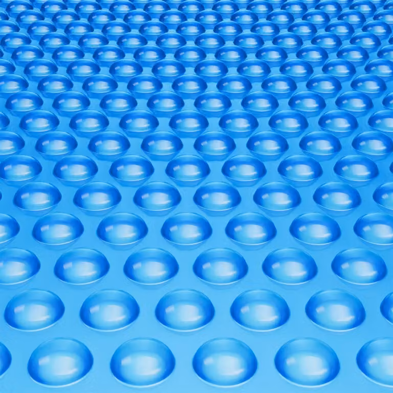 Copertura solare per piscina - liner solare rettangolare 10,97 x 5,49 m - copertura termica per piscine fuori terra - coperture solari 12 mil - liner solare blu