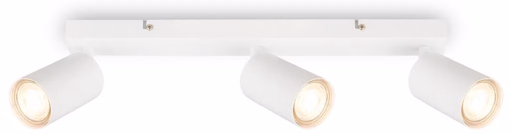 Faretto da soffitto Briloner, orientabile, On/Off tramite interruttore a parete, bianco